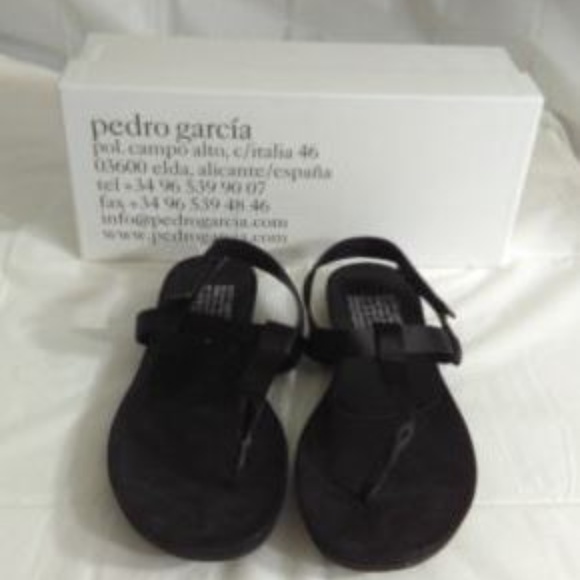 Pedro Garcia Tracy Satin Molded Thong Sandal 7.5 - Picture 3 of 8